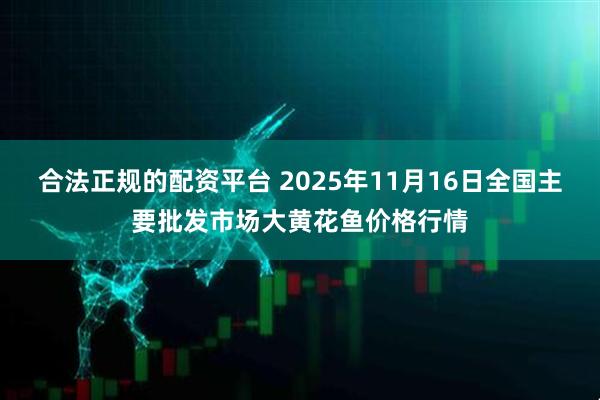 合法正规的配资平台 2025年11月16日全国主要批发市场大黄花鱼价格行情